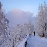 Любуясь закатом над рекой :: Екатерина Торганская