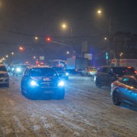 Ночной снегопад в Москве :: Игорь Герман
