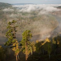 С туманами над рекой... :: Сергей Герасимов