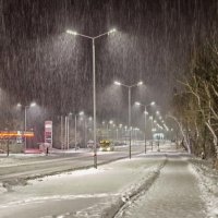 ночной снегопад :: юрий иванов
