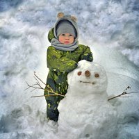 Это мой снеговик... :: Александр Бойко