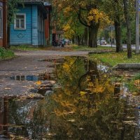 Осень, лужи. :: Евгений Иванов