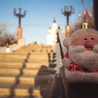 Дед Мороз на Набережной Амура :: Виктор 