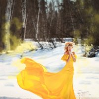 "The Iridescent girl". Yellow :: Anastasia Zamesina