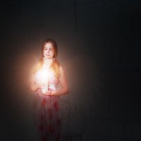 Ангел со свечой.. :: Ольга Егорова