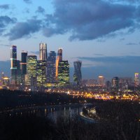 Москва Сити в ночи :: Александра Бояркина