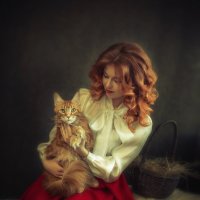 Девушка и кот :: Julia Barbashova