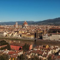 Вид на Флоренцию с площади Микеланджело :: Надежда Лаптева