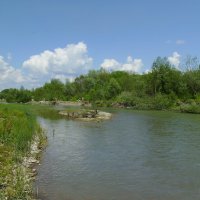 Река   Быстрица   Солтвинская   в   Ивано - Франковске :: Андрей  Васильевич Коляскин
