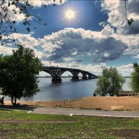 Мост через Волгу. :: Anatol L