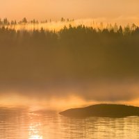 Туманные берега летней Ладоги :: Фёдор. Лашков