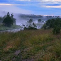 Туман над рекой. :: Татьяна Глинская