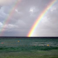 Сочи. Имеретинская бухта. Две радуги над морем. :: Yuriy Rudyy