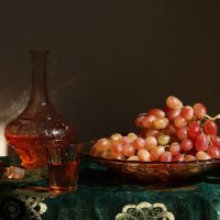 Натюрморт с виноградом :: Елена Чаусова 