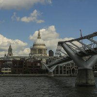 Мост Миллениум и Собор Святого Павла (Лондон) :: Игорь Егоров