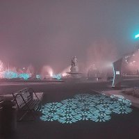 evening city in the fog :: Alexander Varykhanov
