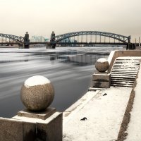 Большеохтинский мост (Петра Великого) :: Юрий 