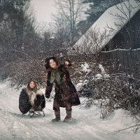 Зимой в деревне :: Roman Sergeev