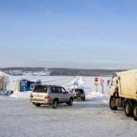 Переправа через р.Ангара :: Юрий Дубровский