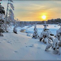 Мороз крепчает на холсте :: Лидия (naum.lidiya)