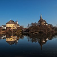 Мария Вёрт. Церковь Kirchenanlage Maria Worth святых Примуса и Венециана :: Надежда Лаптева