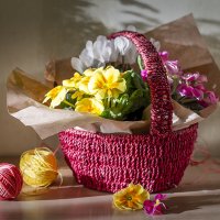 Цветы в лукошке и весенние тени. :: Bosanat 
