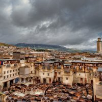 Кожаные красильни города Фес...Марокко! :: Александр Вивчарик