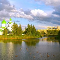 Церковь преподобного Сергия Радонежского в парке Городов-Героев. :: Лия ☼
