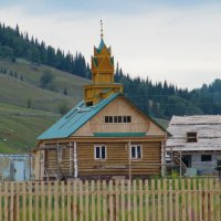 Новая мечеть в деревне :: Вера Щукина