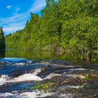 На водопаде Кивач. :: Виктор Евстратов