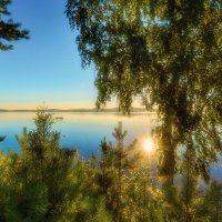 Солнце в озеро упало :: vladimir Bormotov