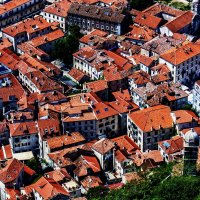 Red roofs of houses in Montenegro :: Dmitry Ozersky