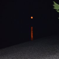 Луна. Вечер на Байкале. :: Александр Баринов