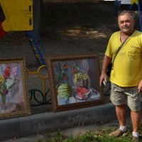 Великие Луки. Художник Олег Александров. День города 25 августа 2018... :: Владимир Павлов