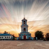 "Акварельные облака" над Покровским собором. :: Марк Шишкин 