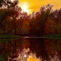 Осенний закат :: Nina Streapan