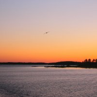 Закат на Онежском озере :: Андрей Пахомов