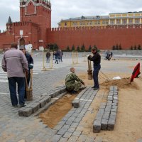 ремонт брусчатки на Красной площади :: Евгений Винокуров