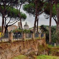 Туристы на развалинах античного Рима :: Olcen Len