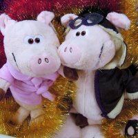 Новогодняя "свинская" парочка ) :: Тамара Бедай 