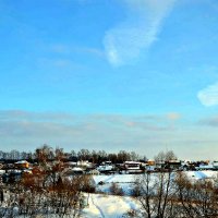 Зимнее утро в деревне. :: Михаил Столяров