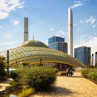 Мечеть имени Аймани Кадыровой. (в центре города Аргун). :: Леонид Сергиенко