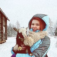 Зима в деревне :: Марина Яковлева