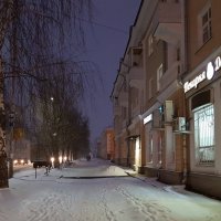 Зимняя вечерняя улица. :: Евгений 