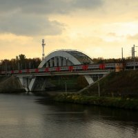 Мост Октябрьской железной дороги в Химках :: Юрий Моченов