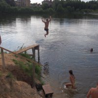 Тиганово: купание в озере :: Евгений 
