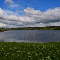 Шахты. Сгустились облака над Грушевским водохранилищем. :: Пётр Чернега