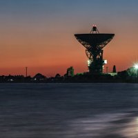 Радиотелескоп РТ-70 ночью :: Игорь Сарапулов