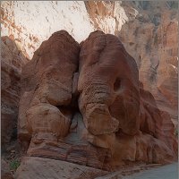 Каменные слоны ущелья Сик. Петра, Иордания :: Lmark 