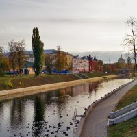 Осень в моём городе (р. Орлик) :: Елена Кирьянова